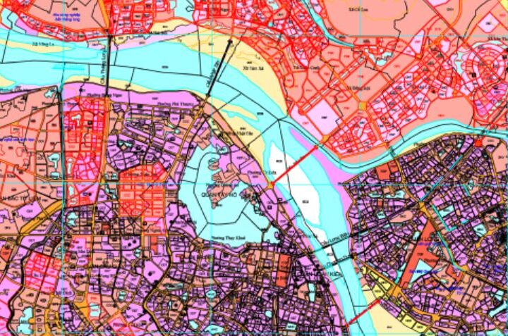 Bản đồ quy hoạch sử dụng đất Hà Nội 2021 – 2030 nét căng