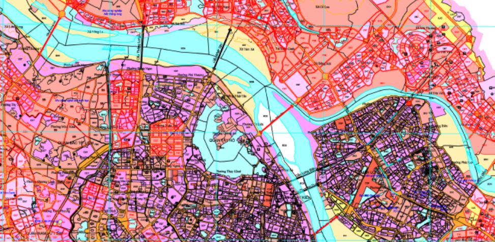 Bản đồ quy hoạch sử dụng đất Hà Nội 2021 – 2030 nét căng