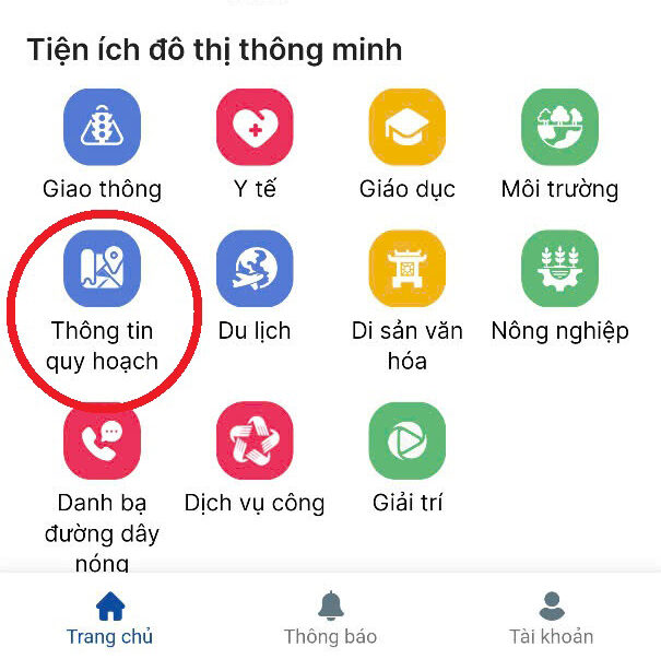 Hướng dẫn cài và sử dụng App tra cứu quy hoạch Hà Nội duy nhất của UBND thành phố