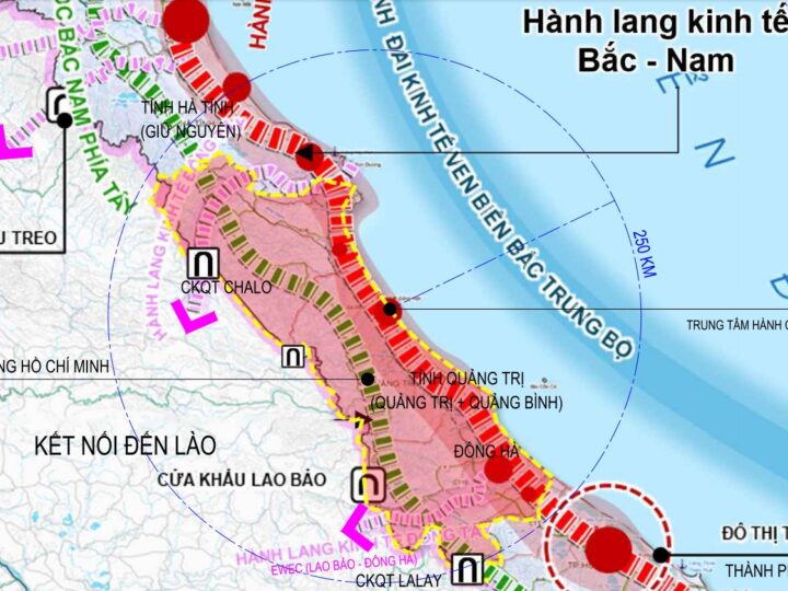 Bản đồ quy hoạch tỉnh Quảng Trị mới sau sáp nhập