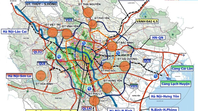 Bản đồ quy hoạch Hà Nội 100 năm