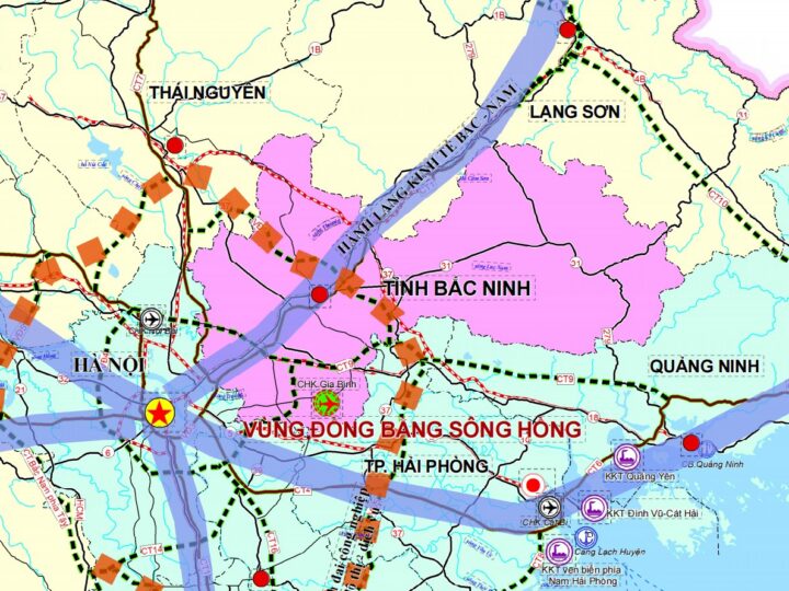 Bản đồ quy hoạch tỉnh Bắc Ninh mới sau sáp nhập