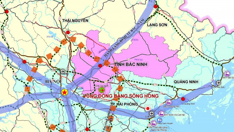 Bản đồ quy hoạch tỉnh Bắc Ninh mới sau sáp nhập