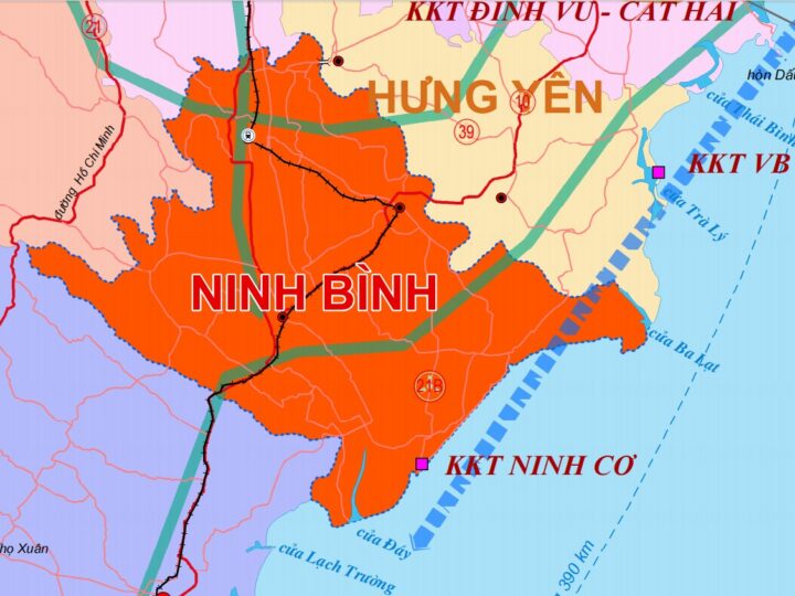 Bản đồ quy hoạch tỉnh Ninh Bình mới sau sáp nhập