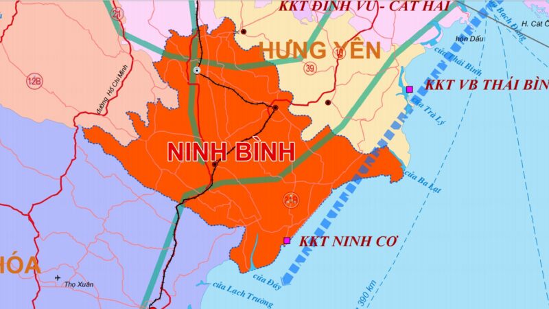 Bản đồ quy hoạch tỉnh Ninh Bình mới sau sáp nhập