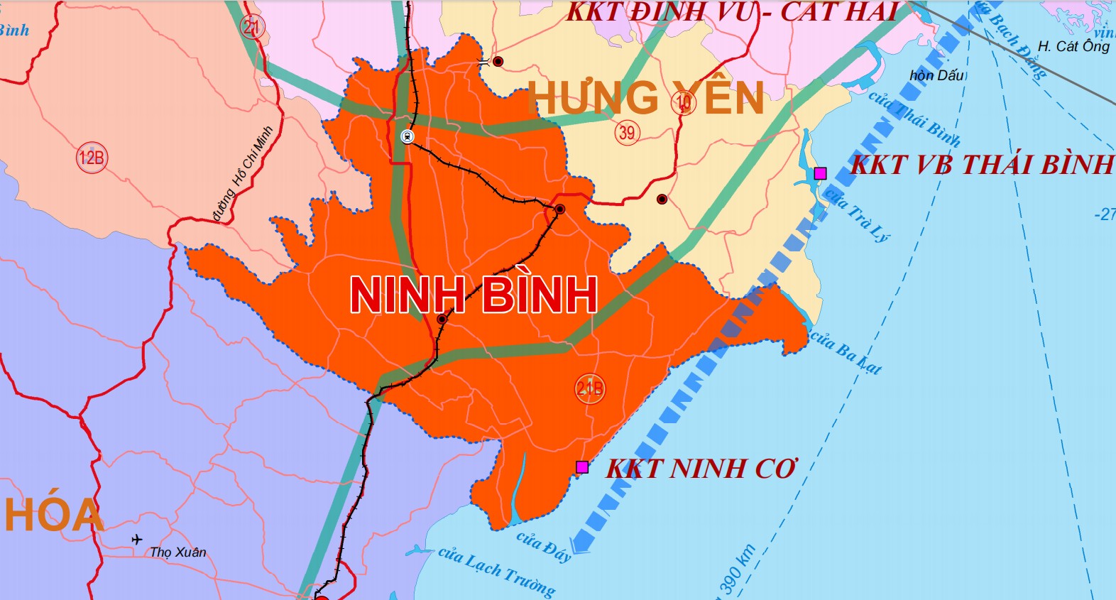 Bản đồ quy hoạch tỉnh Ninh Bình mới sau sáp nhập
